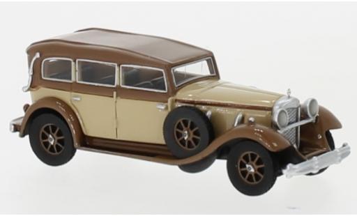 Diecast model cars Mercedes 770 Base (W07) Closed Convertible beige/brown RHD 1930 1/87 BoS Models