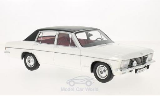 Diecast model cars Opel Admiral B white/black 1971 1/18 BoS Models