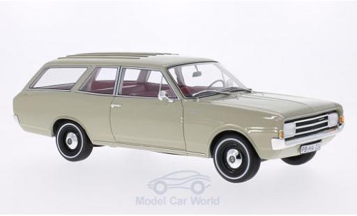 Diecast model cars Opel Rekord C Caravan beige 1970 1/18 BoS Models