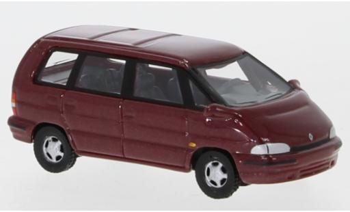 Diecast model cars Renault Espace Base II metallic red 1991 1/87 BoS Models