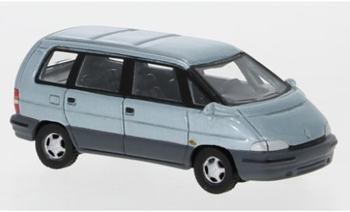 Diecast model cars Renault Espace Base II metallic blue 1991 1/87 BoS Models