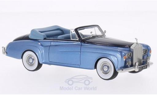 Diecast model cars Rolls Royce Silver Cloud DHC III metallic blue/metallic blue RHD 1964 1/43 BoS Models