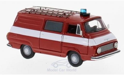 Diecast model cars Skoda 1203 Halbbus Fire brigade 1968 1/87 BoS Models