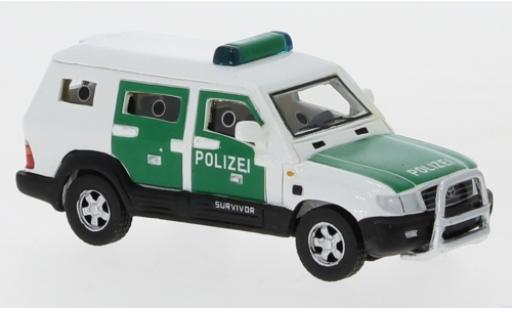 Diecast model cars Toyota Land Cruiser Survivor Police 2004 1/87 BoS Models