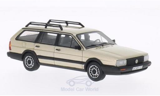 Diecast model cars Volkswagen Passat B2 Variant GT Syncro metallic beige 1985 1/43 BoS Models