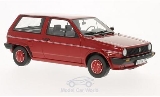 Diecast model cars Volkswagen Polo Fox II (Typ 86c) Steilheck red 1986 1/18 BoS Models
