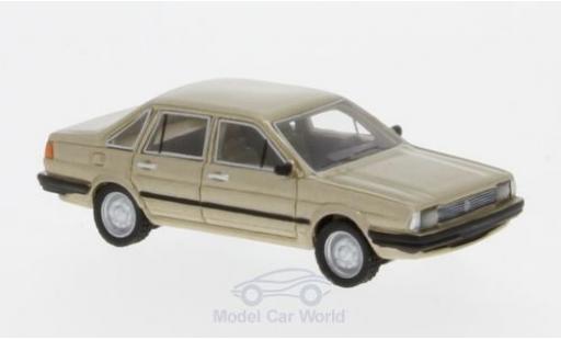 Diecast model cars Volkswagen Santana Base metallic beige 1982 1/87 BoS Models
