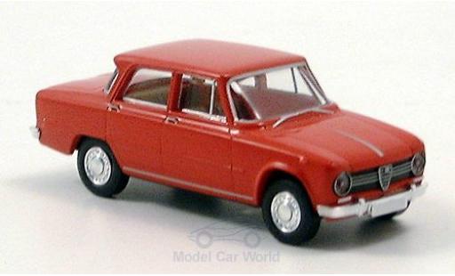 Diecast model cars Alfa Romeo Giulia 1300 red 1964 1/87 Brekina