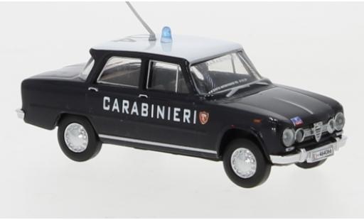 Diecast model cars Alfa Romeo Giulia 1600 Carabinieri 1962 roofnummer 04 1/87 Brekina