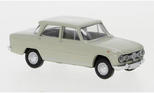 Diecast model cars Alfa Romeo Giulia 1600 grey 1962 1/87 Brekina