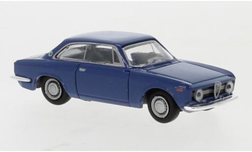 Diecast model cars Alfa Romeo Giulia sprint gt blue 1974 1/87 Brekina