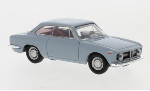 Diecast model cars Alfa Romeo Giulia sprint gt grey 1974 1/87 Brekina