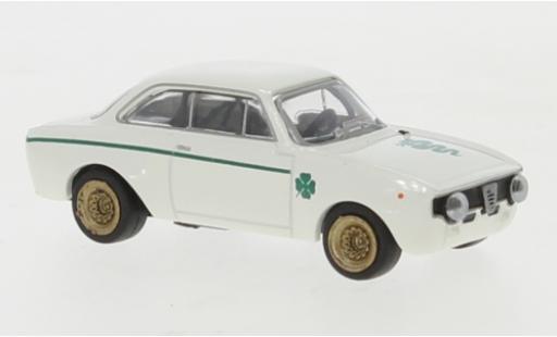 Diecast model cars Alfa Romeo Giulia sprint gta A 1300 white 1965 1/87 Brekina