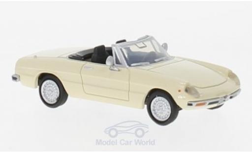 Diecast model cars Alfa Romeo Spider Duetto 2000 Fastback beige 1/87 Brekina