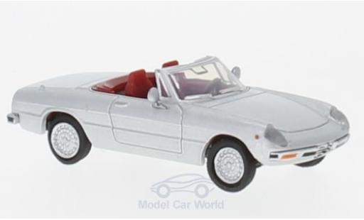 Diecast model cars Alfa Romeo Spider Duetto 2000 Fastback grey 1/87 Brekina