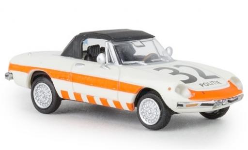 Diecast model cars Alfa Romeo Spider Duetto police Politie 32 1969 closed TD 1/87 Brekina