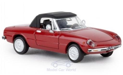 Diecast model cars Alfa Romeo Spider Duetto duetto red 1969 closed TD 1/87 Brekina
