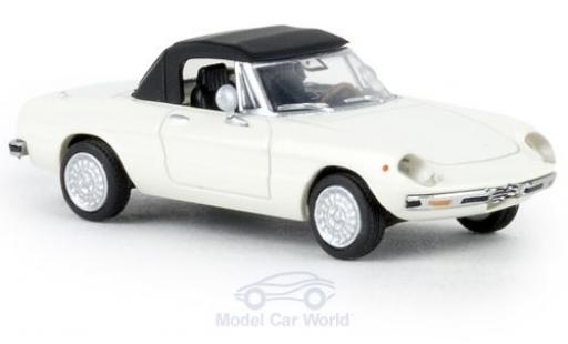Diecast model cars Alfa Romeo Spider Duetto duetto white 1969 closed TD 1/87 Brekina