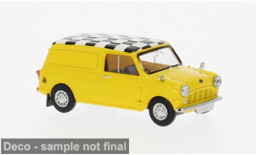 Diecast model cars Austin Mini countryman Austin yellow 1960 Checkered Flag 1/87 Brekina