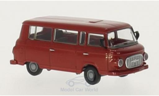 Diecast model cars Barkas B 1000 minibus Bus red 1/87 Brekina