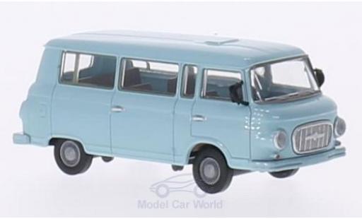 Diecast model cars Barkas B 1000 minibus Bus blue 1/87 Brekina