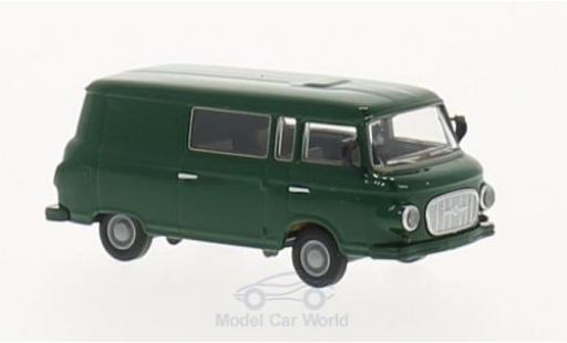 Diecast model cars Barkas B 1000 minibus green Halbbus 1/87 Brekina