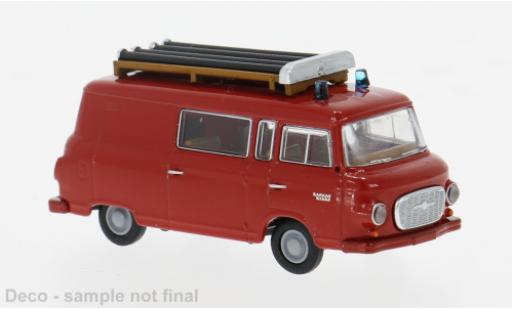 Diecast model cars Barkas B 1000 pompiers Halbbus 1962 Fire brigade 1/87 Brekina