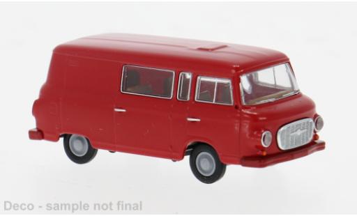 Diecast model cars Barkas B 1000 minibus Halbbus red 1962 1/87 Brekina