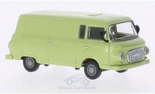Diecast model cars Barkas B 1000 fourgon van green 1/87 Brekina