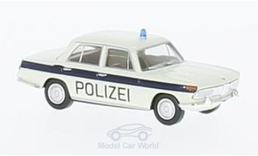Diecast model cars Bmw 2000 police white/blue Solothurn 1/87 Brekina