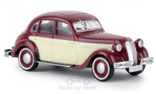 Diecast model cars Bmw 326 td red/beige 1/87 Brekina