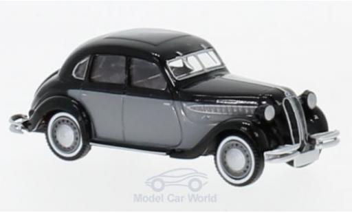 Diecast model cars Bmw 326 berline black/grey 1/87 Brekina