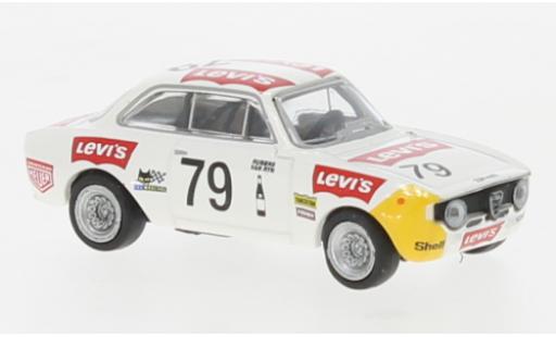 Diecast model cars Alfa Romeo Giulia sprint gta A 1300 Levis 1971 1/87 Brekina