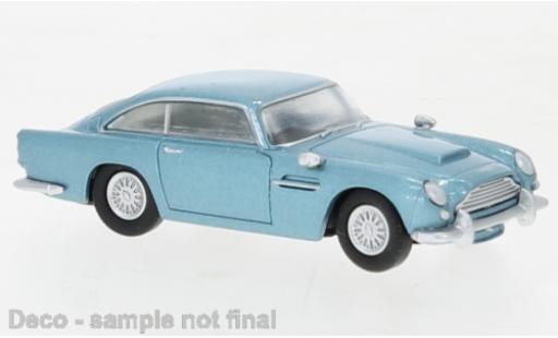 Diecast model cars Aston Martin DB5 saloon metallise blue 1964 1/87 Brekina