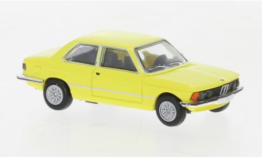 Diecast model cars Bmw 323 coupe i yellow clair 1975 1/87 Brekina