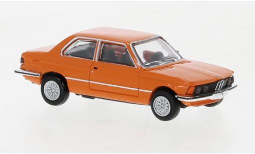 Diecast model cars Bmw 323 coupe i orange 1975 1/87 Brekina