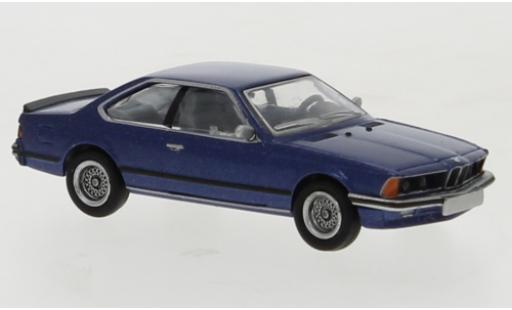 Diecast model cars Bmw 635 CSi metallise blue fonc&Atilde;&copy; 1977 1/87 Brekina