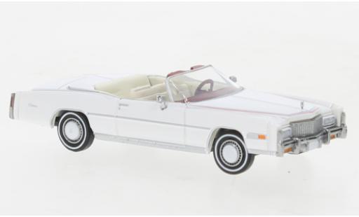 Diecast model cars Cadillac Eldorado Convertible white/D&Atilde;&copy;corer 1976 1/87 Brekina