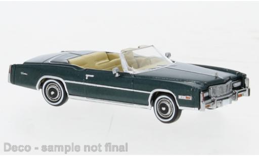 Diecast model cars Cadillac Eldorado Convertible metallise green 1976 1/87 Brekina