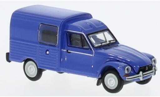 Diecast model cars Citroen Acadiane Fourgonnette blue 1976 1/87 Brekina