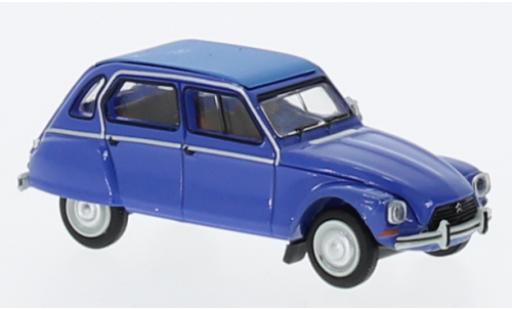 Diecast model cars Citroen Dyane Berline blue 1976 1/87 Brekina