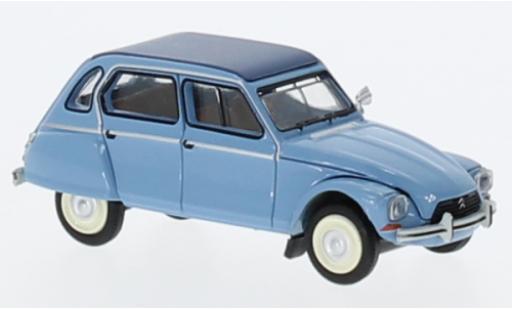 Diecast model cars Citroen Dyane Berline blue 1976 1/87 Brekina