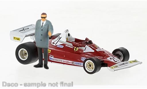 Diecast model cars Ferrari 312 T2 avec figurine No.21 1976 1/87 Brekina