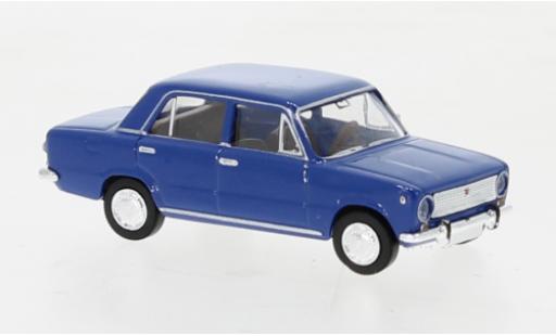 Diecast model cars Fiat 124 Limousine blue 1966 1/87 Brekina