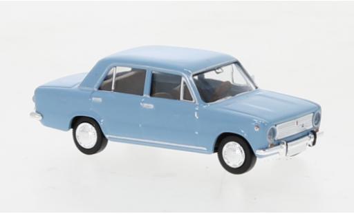 Diecast model cars Fiat 124 Limousine blue 1966 1/87 Brekina