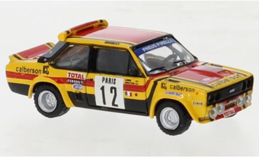 Diecast model cars Fiat 131 Abarth No.12 Calberson Monte Carlo 1980 1/87 Brekina
