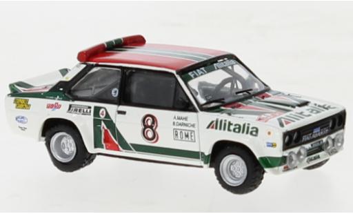 Diecast model cars Fiat 131 Abarth No.8 Alitalia 1978 1/87 Brekina