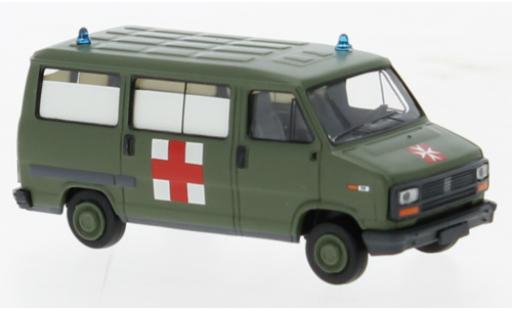 Diecast model cars Fiat Ducato Ambulance bus Milit&Atilde;&curren;rambulanz 1982 1/87 Brekina