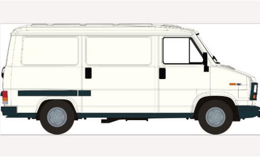 Diecast model cars Fiat Ducato Kasten fourgon white 1982 1/87 Brekina