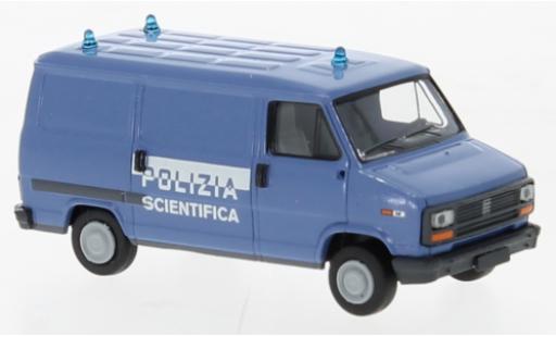 Diecast model cars Fiat Ducato Kasten fourgon Polizia Scientifica 1982 1/87 Brekina